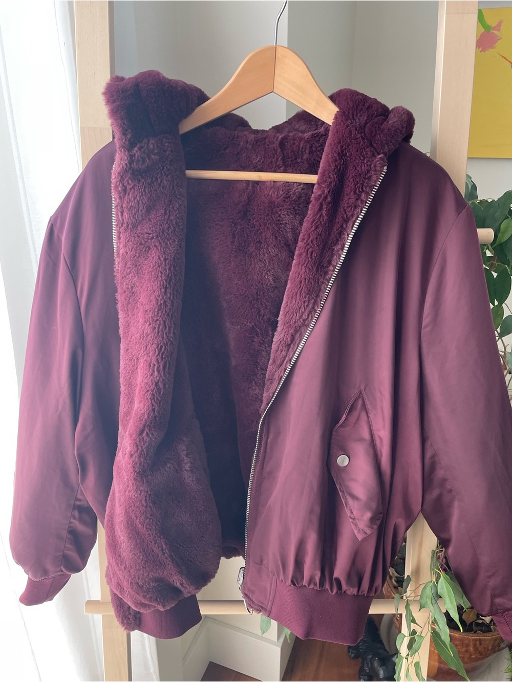 NEW Reversible Faux Fur Hoodie from Garage